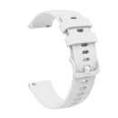20mm Pockmarked Tonal Buckle Silicone Watch Band for Huawei Watch / Samsung Galaxy Watch(White)