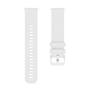 20mm Pockmarked Tonal Buckle Silicone Watch Band for Huawei Watch / Samsung Galaxy Watch(White)