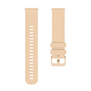 20mm Pockmarked Tonal Buckle Silicone Watch Band for Huawei Watch / Samsung Galaxy Watch(Beige Yellow)