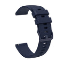 20mm Pockmarked Tonal Buckle Silicone Watch Band for Huawei Watch / Samsung Galaxy Watch(Navy Blue)