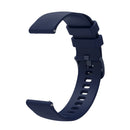 20mm Pockmarked Tonal Buckle Silicone Watch Band for Huawei Watch / Samsung Galaxy Watch(Navy Blue)