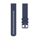 20mm Pockmarked Tonal Buckle Silicone Watch Band for Huawei Watch / Samsung Galaxy Watch(Navy Blue)