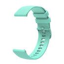 20mm Pockmarked Tonal Buckle Silicone Watch Band for Huawei Watch / Samsung Galaxy Watch(Green)