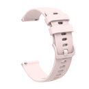 20mm Pockmarked Tonal Buckle Silicone Watch Band for Huawei Watch / Samsung Galaxy Watch(Pink)