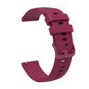20mm Pockmarked Tonal Buckle Silicone Watch Band for Huawei Watch / Samsung Galaxy Watch(Wine Red)