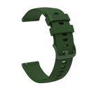 20mm Pockmarked Tonal Buckle Silicone Watch Band for Huawei Watch / Samsung Galaxy Watch(Army Green)