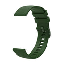 20mm Pockmarked Tonal Buckle Silicone Watch Band for Huawei Watch / Samsung Galaxy Watch(Army Green)