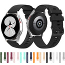22mm Pockmarked Tonal Buckle Silicone Watch Band for Huawei Watch / Samsung Galaxy Watch(White)