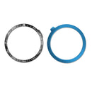 Smartwatch Dial Bezel Ring Cover For Garmin Fenix 7X(Black Ring White Characters)