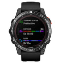 Smartwatch Dial Bezel Ring Cover For Garmin Fenix 7X(Black Ring White Characters)