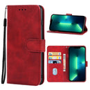 Leather Phone Case For iPhone 14 Max (Red)