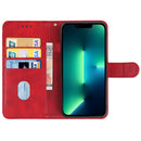 Leather Phone Case For iPhone 14 Max (Red)