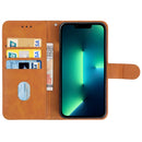 Leather Phone Case For iPhone 14 Max (Brown)