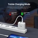 DUZZONA T1 65W PD Dual USB-C / Type-C + USB GaN Travel Charger, EU Plug(White)