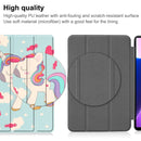 For Lenovo Tab M10 Plus 10.6 3rd Gen 2022 Custer Painted 3-Fold Holder Leather Tablet Case(Unicorn)