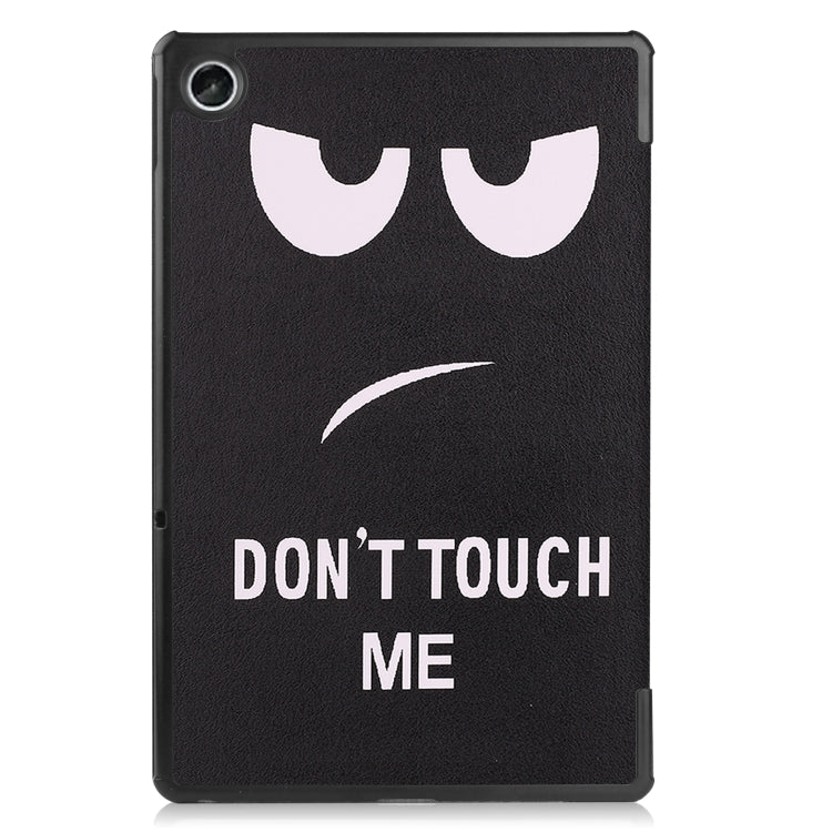 For Lenovo Tab M10 Plus 10.6 3rd Gen 2022 Custer Painted 3-Fold Holder Leather Tablet Case(Big Eye Me)