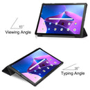 For Lenovo Tab M10 Plus 10.6 3rd Gen 2022 Custer Painted 3-Fold Holder Leather Tablet Case(Big Eye Me)