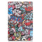 For Lenovo Tab M10 Plus 10.6 3rd Gen 2022 Custer Painted 3-Fold Holder Leather Tablet Case(Graffiti)