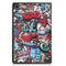 For Lenovo Tab M10 Plus 10.6 3rd Gen 2022 Custer Painted 3-Fold Holder Leather Tablet Case(Graffiti)
