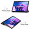 For Lenovo Tab M10 Plus 10.6 3rd Gen 2022 Custer Painted 3-Fold Holder Leather Tablet Case(Graffiti)
