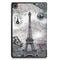 For Lenovo Tab M10 Plus 10.6 3rd Gen 2022 Custer Painted 3-Fold Holder Leather Tablet Case(Retro Tower)