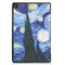 For Lenovo Tab M10 Plus 10.6 3rd Gen 2022 Custer Painted 3-Fold Holder Leather Tablet Case(Starry Sky)