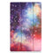 For Lenovo Tab M10 Plus 10.6 3rd Gen 2022 Custer Painted 3-Fold Holder Leather Tablet Case(Milky Way Nebula)