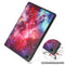 For Lenovo Tab M10 Plus 10.6 3rd Gen 2022 Custer Painted 3-Fold Holder Leather Tablet Case(Milky Way Nebula)
