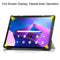 For Lenovo Tab M10 Plus 10.6 3rd Gen 2022 Custer Painted 3-Fold Holder Leather Tablet Case(Lazy Cat)