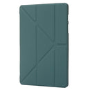 For Samsung Galaxy Tab S8 / S7 Deformation Silicone Leather Tablet Case(Dark Green)
