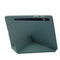 For Samsung Galaxy Tab S8 / S7 Deformation Silicone Leather Tablet Case(Dark Green)