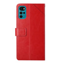 For Motorola Moto G22 Y Stitching Horizontal Flip Leather Phone Case(Red)