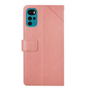For Motorola Moto G22 Y Stitching Horizontal Flip Leather Phone Case(Rose Gold)