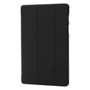 For Samsung Galaxy Tab S8+ / S7+ 3-Fold Holder Silicone Leather Tablet Case(Black)