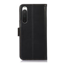 For Sony Xperia 10 IV Crazy Horse Top Layer Cowhide Leather Phone Case(Black)