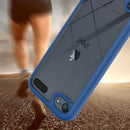 For iPod Touch 5 / 6 / 7 Two-layer Design Shockproof PC + TPU Protective Case(Light Blue)