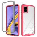 For Galaxy A51 Two-layer Design Shockproof PC + TPU Protective Case(Red)