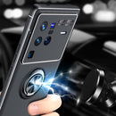 For vivo X80 Pro Metal Ring Holder 360 Degree Rotating TPU Phone Case(Black Gold)