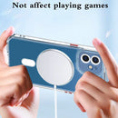 For iPhone 12 mini Cat-eye TPU + Acrylic Magsafe Phone Case (Purple)