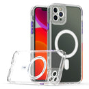 Cat-eye TPU + Acrylic Magsafe Phone Case For iPhone 11 Pro(Purple)