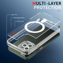 Cat-eye TPU + Acrylic Magsafe Phone Case For iPhone 11 Pro(Purple)