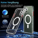 Cat-eye TPU + Acrylic Magsafe Phone Case For iPhone 11 Pro(Red)