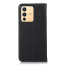 For vivo S12 5G / V23 KHAZNEH Nappa Top Layer Cowhide Leather Phone Case(Black)