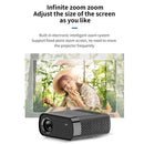 GX100 800x480 1800 Lumens Portable Home Theater LED HD Digital Projector,Basic Version, EU Plug(Black)