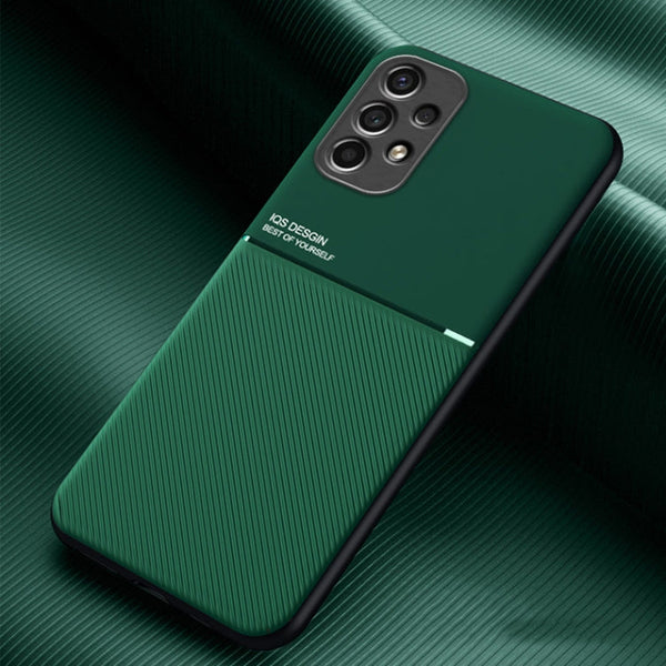 For Samsung Galaxy A13 4G Classic Tilt Magnetic PC + TPU Phone Case(Green)