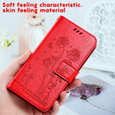 For Motorola Moto G22 Embossing Rose Couple Leather Phone Case(Red)