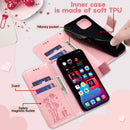 For Motorola Moto G22 Embossing Rose Couple Leather Phone Case(Pink)