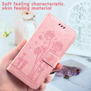 For Motorola Moto G22 Embossing Rose Couple Leather Phone Case(Pink)