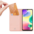 For Xiaomi Redmi 10A DUX DUCIS Skin Pro Series PU + TPU Leather Phone Case(Rose Gold)