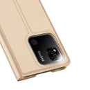 For Xiaomi Redmi 10A DUX DUCIS Skin Pro Series PU + TPU Leather Phone Case(Gold)